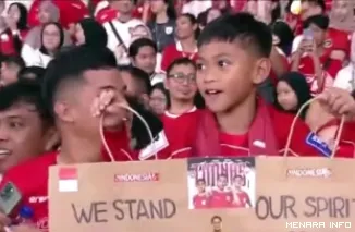 Dukungan suporter Timnas Indonesia selalu memberikaan semangat tanpa henti di Stadion Gelora Bung Karno pada pertandingan Indonesia melawan China Kamis malam 05/06/2025