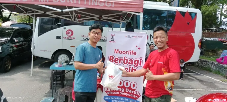 Pendonor darah aktif, setelah melakukan kegiatan donor darah