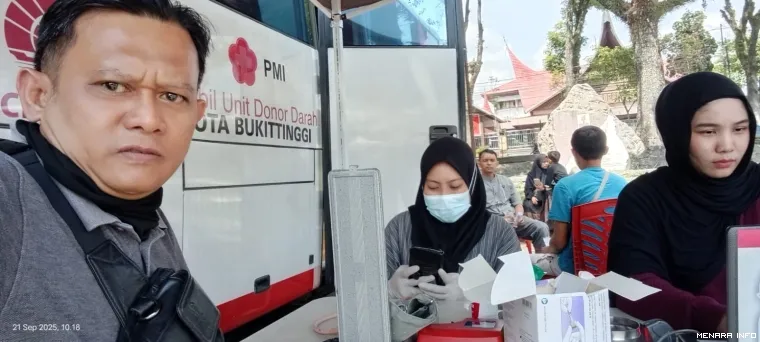 Pendataan masyarakat yang akan donor darah