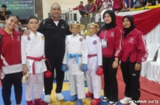 Atlet Dojo Polresta Bukittinggi Sumbangkan  Lima medali Emas, 2 Perak dan 3 perunggu