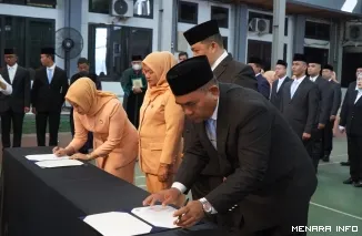 Sertijab Kalapas Kelas IIA Bukittinggi dari Herdianto kepada Nanang Rukmana